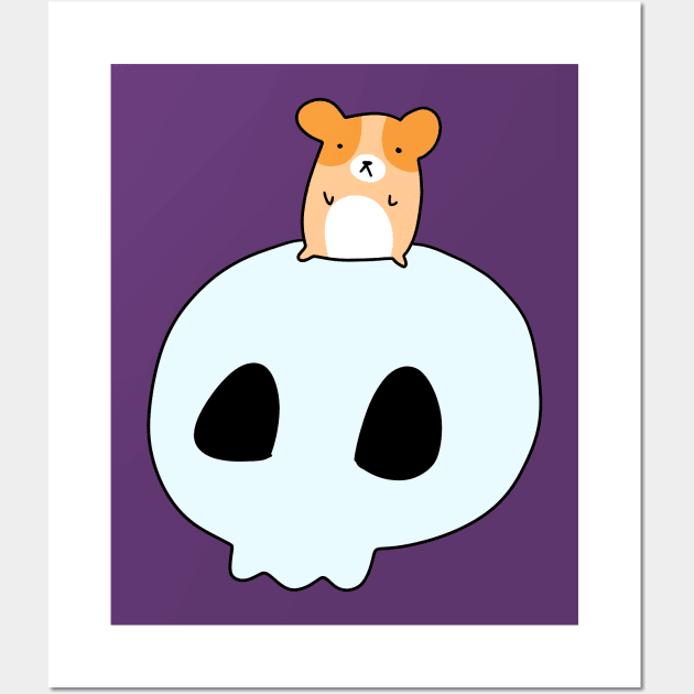 Hamster and Skull Wall Art by saradaboru